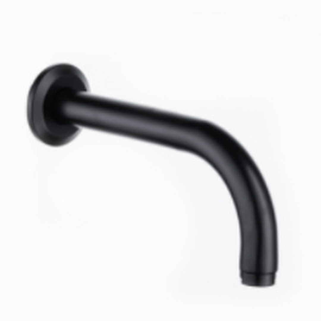 Stunning Wall Mounted Basin Spout 32mm Tube X 200mm Long Black Plumb